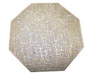 金色八边型镂空烫金餐垫