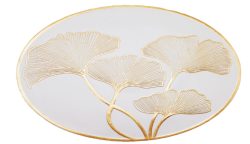 金色白底银杏烫金餐垫