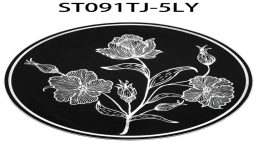 银黑芙蓉加底烫金餐垫